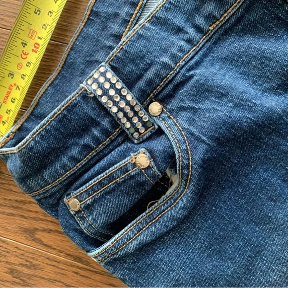 LAWMAN Vintage Embellished Western Cowgirl Semi Flare Denim Jeans Size 32 - Picture 9 of 16